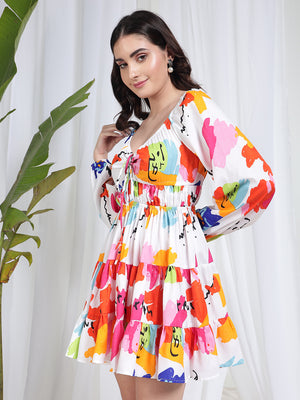 TANDUL Women Multicolor Flared Dress