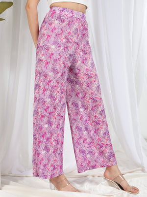 TANDUL Women Pink Printed Trouser