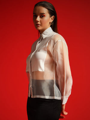 TANDUL  Women Regular Fit Solid Spread Collar Casual Shirt