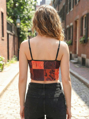 TANDUL Casual Sleeveless Printed Women Multicolor Top