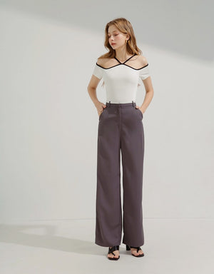 TANDUL  Casual Cold Shoulder Sleeves Solid Women White Top