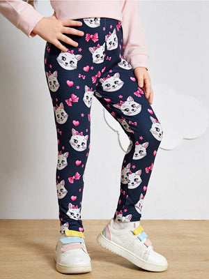 TANDUL Legging For Girls  (Multicolor Pack of 1)