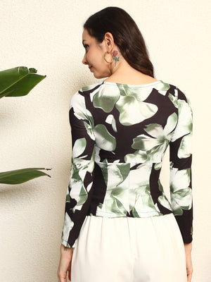 TANDUL Women Exquisite Floral Full-sleeve Top