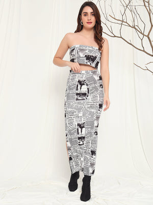 TANDUL Tunic Skirt Co-ords Set