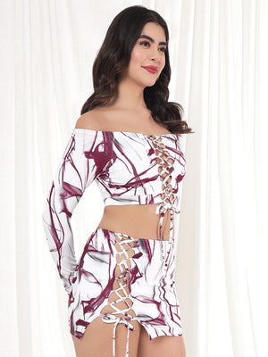 TANDUL Top Skirt Co-ords Set