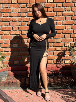 TANDUL Women Stunning Black Dress