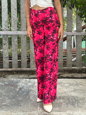 TANDUL  Women Pink Floral Printed Trouser