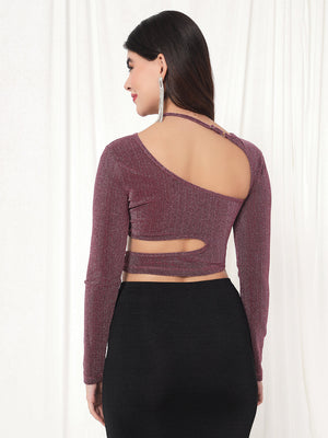 TANDUL Casual Regular Sleeves Solid Women Pink Top
