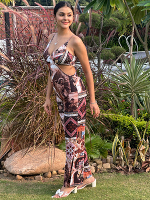 TANDUL Stunning Floral Printed Jumpsuit