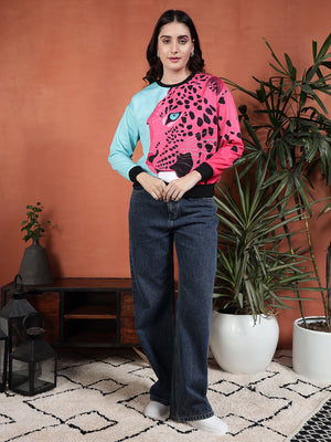 TANDUL Women Tiger Printed Sweatshirt