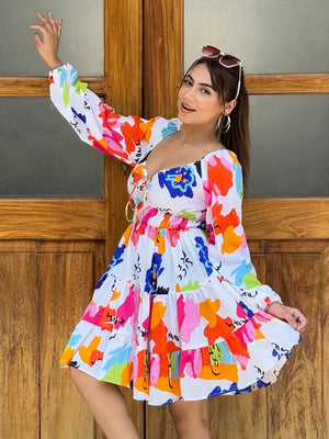 TANDUL Women Multicolor Flaired Dress