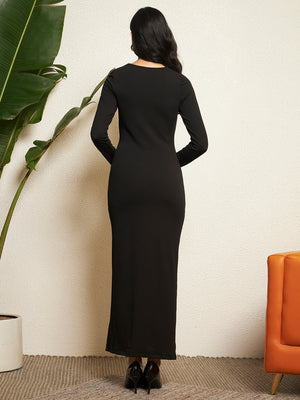 TANDUL Women Stunning Black Dress