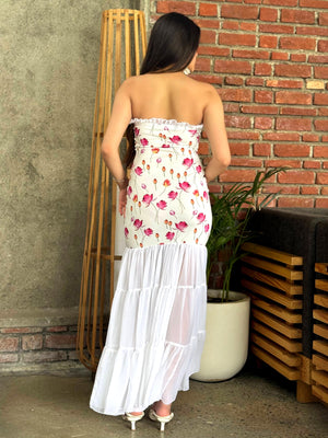 TANDUL Women Pink Flower Printed Dress