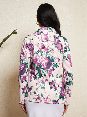 TANDUL Women Multicolor Floral Printed Blazer