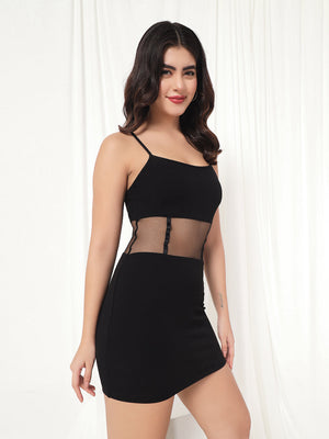 TANDUL  Women Bodycon Black Dress