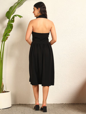 TANDUL Women Stunning Black Dress