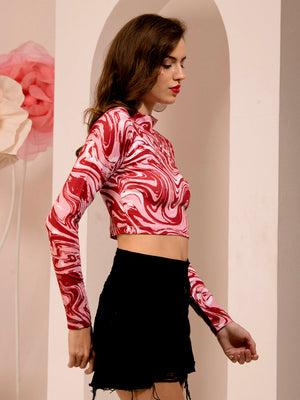 TANDUL  Casual Regular Sleeves Printed Women Multicolor Top