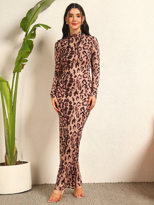 TANDUL  Women Bodycon Brown Dress