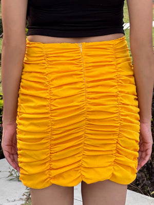 TANDUL Women Stunning Yellow Skirt