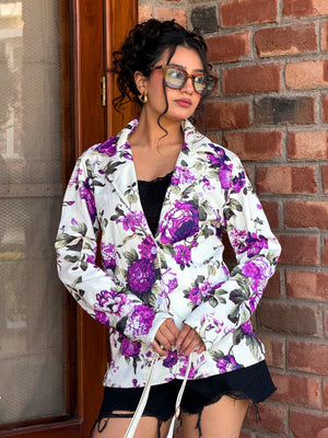 TANDUL Women Multicolor Floral Printed Blazer