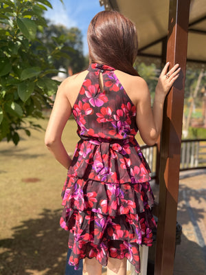 TANDUL Women Stunning Floral Georgette Dress