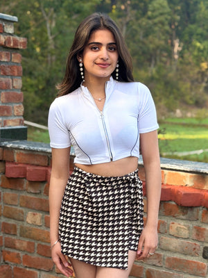 TANDUL Women Check Printed Shorts cum Skirt