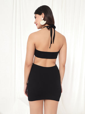 TANDUL  Women Bodycon Black Dress