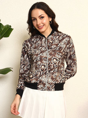 TANDUL Women Stylish Animal Patterned Jacket