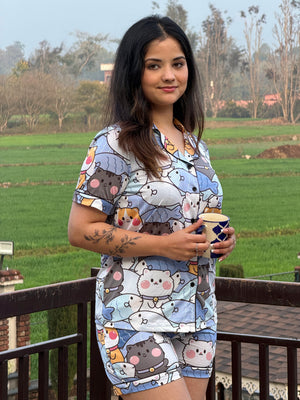 TANDUL Women Printed Comfy Nightsuit