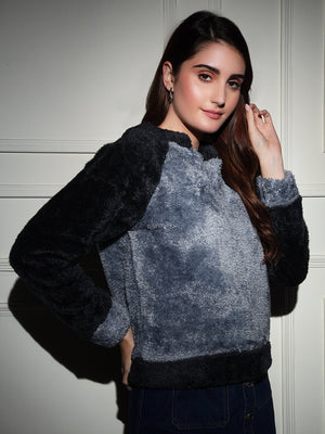 TANDUL  Women Full Sleeve Solid Sweatshirt