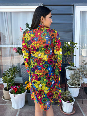 TANDUL Women Vibrant Multicolor Floral Printed Shrug