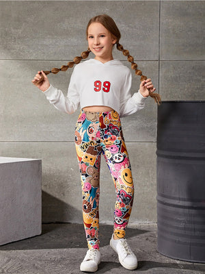 TANDUL  Legging For Girls  (Multicolor Pack of 1)