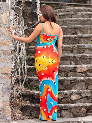 TANDUL Women Multicolor Bodycon Maxi Dress