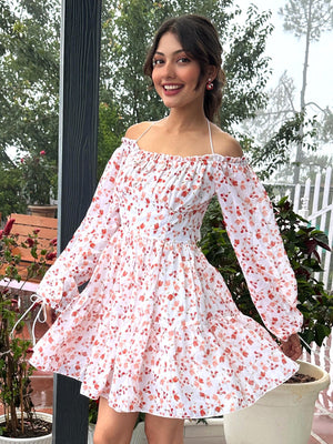 TANDUL Women Fit and Flare Floral Printed Dress