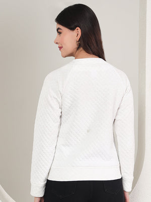 TANDUL  Women Full Sleeve Solid Sweatshirt