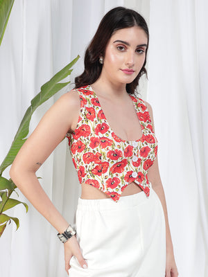 TANDUL Women Floral Printed Top