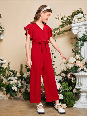 TANDUL Solid Girls Jumpsuit