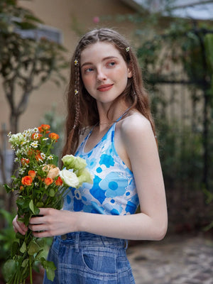 TANDUL  Casual Sleeveless Printed Women Multicolor Top