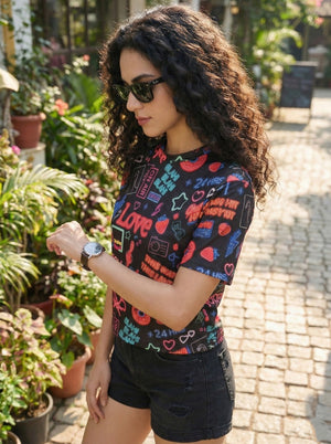 TANDUL Women Printed T-shirt