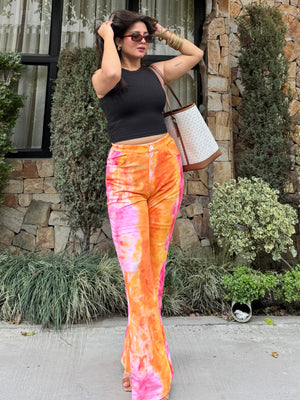TANDUL  Women Regular Fit Multicolor Lycra Blend Trousers