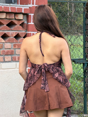 TANDUL Women Brown Printed Georgette Top