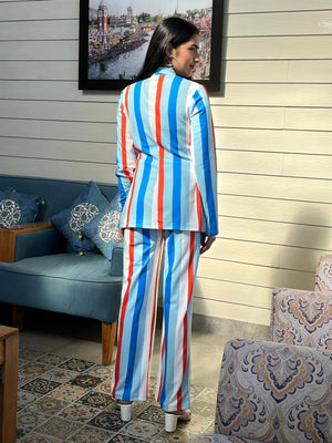 TANDUL Women Striking Striped Co-ord Set