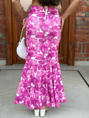 TANDUL Women Pink Floral Skirt
