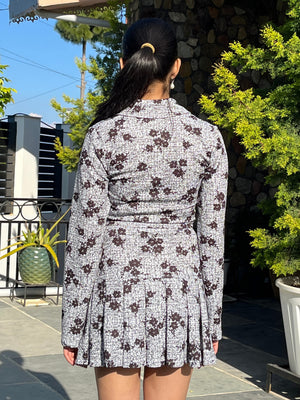 TANDUL Women Stunning Black and White Printed Co-ord Set