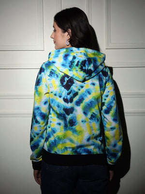 TANDUL  Women Full Sleeve Printed Hooded Sweatshirt