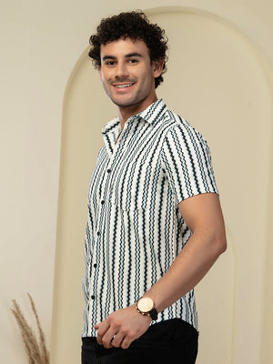 TANDUL Men Printed Casual Multicolor Shirt