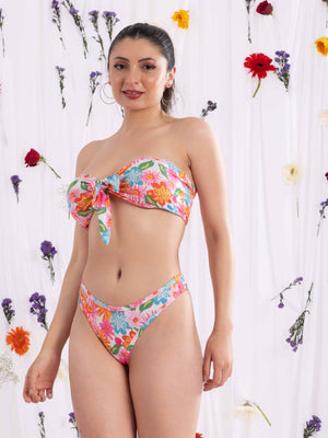 ELTIRE  Bra & Panty Set Floral Print Multicolor Lingerie Set