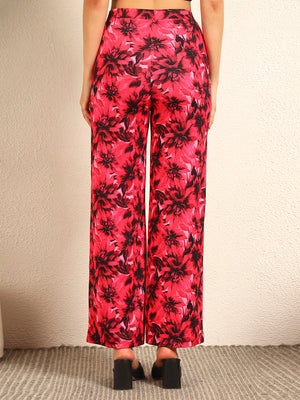 TANDUL  Women Pink Floral Printed Trouser
