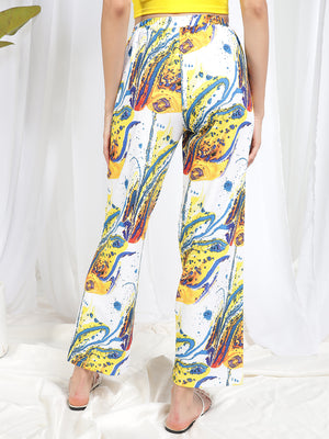 TANDUL Women Straight Fit Printed Trouser