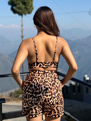 TANDUL Women Chic Leopard Printed Co-ord Set